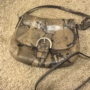 Coach snakeskin purse